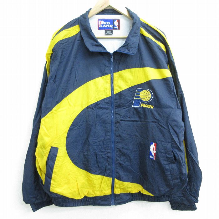 古着通販 XL☆古着 長袖 ナイロン ジャケット メンズ 00年代 00s NBA 