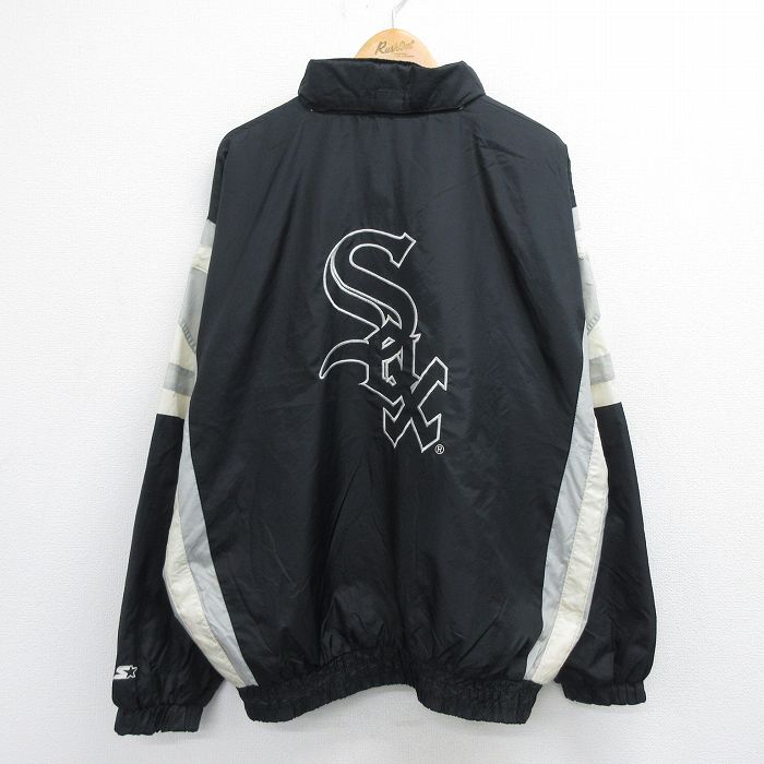 スターター　MLB ホワイトソックス　ジャケット　アノラック　ハーフジップ　刺繍身幅約82cm