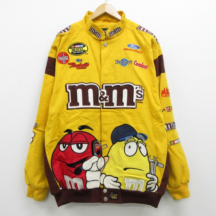 古着通販 XL☆古着 長袖 レーシング ジャケット 00年代 00s ｍ&ｍs