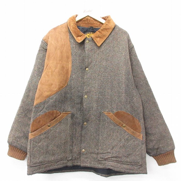 贈り物 古着 WOOL RICH ウールリッチ コーデュロイ切替 80s 8hca