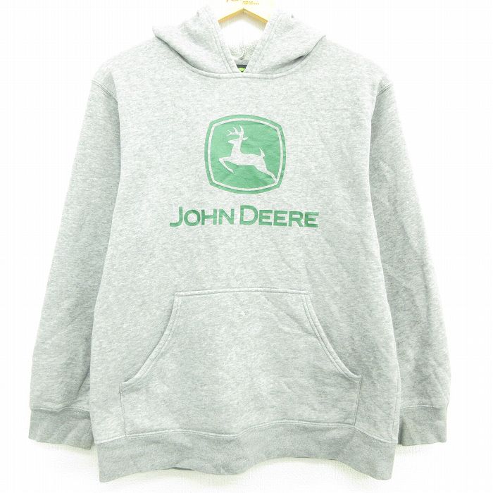 古着通販 S☆古着 長袖 スウェット パーカー メンズ シカ JOHN DEERE