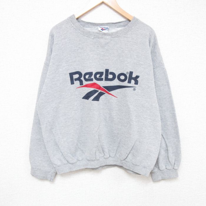 古着通販 XL☆古着 リーボック REEBOK 長袖 スウェット メンズ 90年代