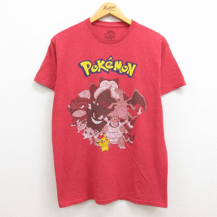 古着通販 L☆古着 半袖 Tシャツ メンズ アニメ ポケットモンスター