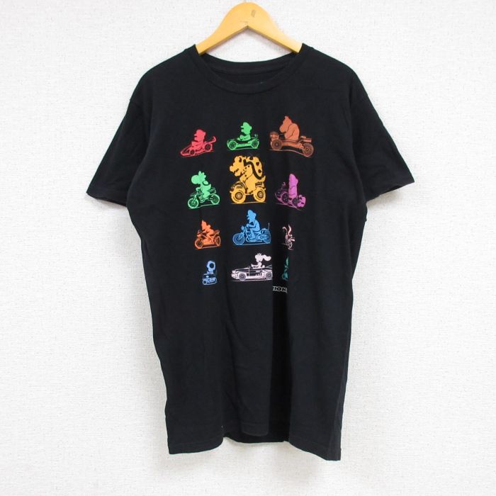 【ボンバーマン、平成レトロ】vintageTシャツ　ゲーム　任天堂XL黒古着屋CS
