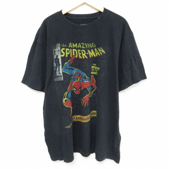 古着通販 XL☆古着 半袖 Tシャツ メンズ マーベル スパイダーマン