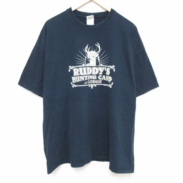 古着通販 XL☆古着 半袖 Tシャツ メンズ 00年代 00s シカ 大きいサイズ 