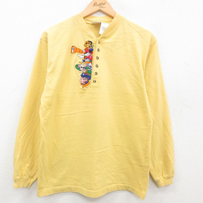 古着通販 M☆古着 長袖 ビンテージ Tシャツ メンズ 90年代 90s