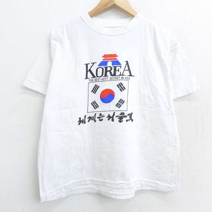 古着通販 L☆古着 半袖 ビンテージ Tシャツ 90年代 90s 韓国 コリア