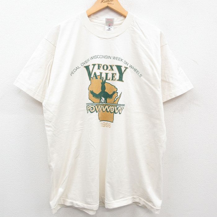 古着通販 XL☆古着 半袖 ビンテージ Tシャツ メンズ 90年代 90s FOX