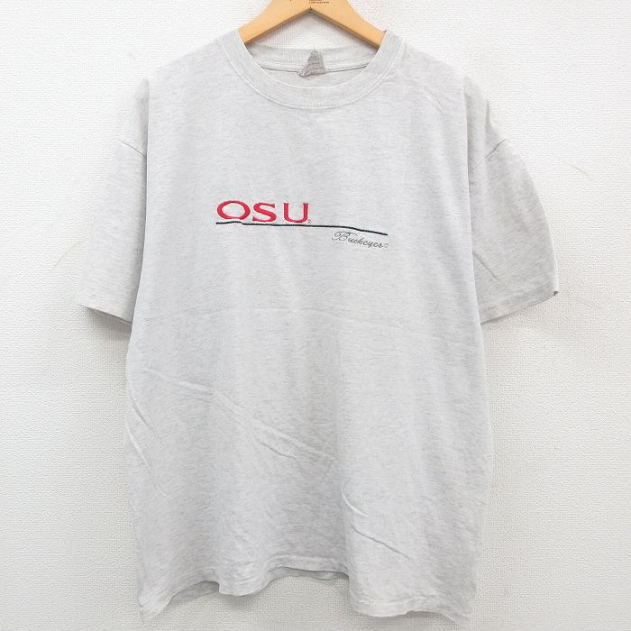 古着通販 XL☆古着 半袖 ビンテージ Tシャツ メンズ 80年代 80s OSU